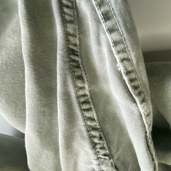 Vintage Gramicci Climbing Pants Large Green Tie Waist Hiking Y2K Gorpcore USA - Picture 12 of 13